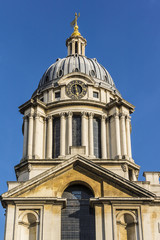 Fototapeta na wymiar View of Old Royal Naval College (1873) building. London, England