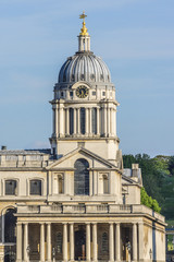 View of Old Royal Naval College (1873) building. London, England