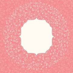 Wedding invitation template. vector.