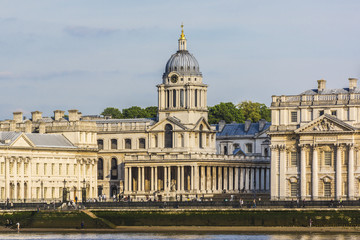 Fototapeta premium View of Old Royal Naval College (1873) building. London, England