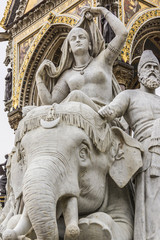 Prince Albert Memorial near Kensington Gardens in London.