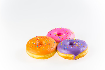 donuts  isolated on white background