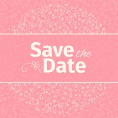 Wedding invitation template. vector.