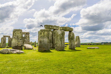 Ancient prehistoric stone monument Stonehenge near Salisbury, UK