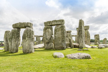 Ancient prehistoric stone monument Stonehenge near Salisbury, UK