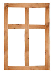  Wooden window frame