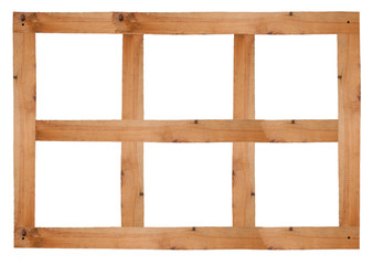 Wooden window frame