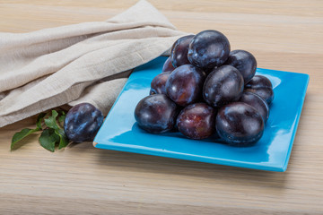 Ripe fresh plum