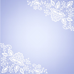lace fabric white frame