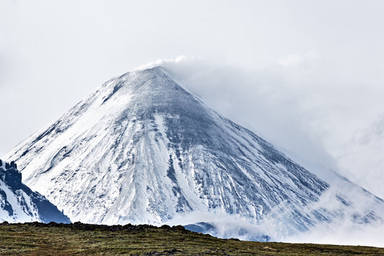 Kliuchevskoi Volcano - active volcano on Kamchatka