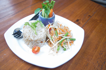 Fried Rice with and Vegetables