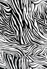 Gordijnen stof in zebrastijl © anankkml
