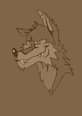 Vintage wolf