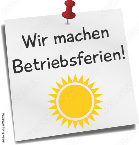 "Wir machen Betriebsferien" Stockfotos und lizenzfreie ...