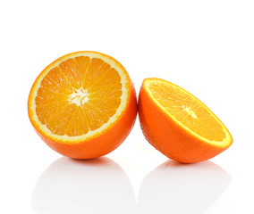 Fototapeta premium Orange fruit isolated on white background