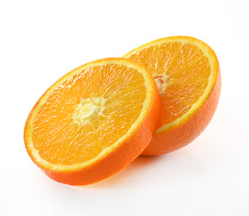Orange fruit isolated on white background