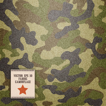 camouflage realistic fabric vector