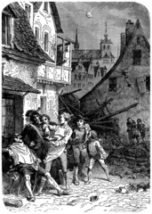 Obraz premium Bombardment - War : end 18th century