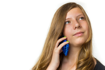 Girl calling mobile