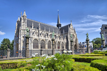 Obraz premium Notre Dame du Sablon's Cathedral