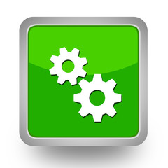 BOUTONS CARRES COLLECTION VERTE