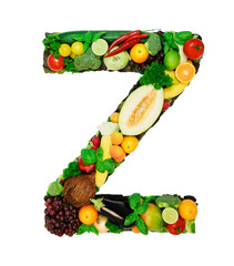 Healthy alphabet - Z