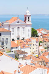 Fototapeta premium view of Alfama, Lisbon, Portugal
