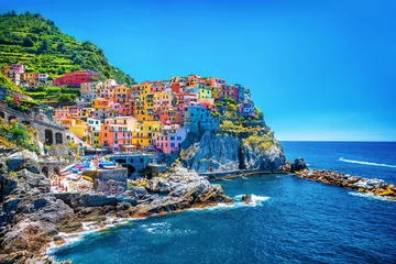 Photo sur Plexiglas Europe méditerranéenne Beau paysage urbain coloré