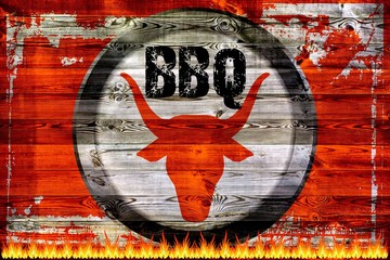 BBQ - Holzschild