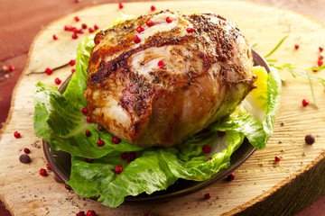Marinated roast ham