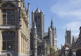 Fototapeta na wymiar Ghent Churches, Belgium