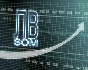 Som icon on stock market graph