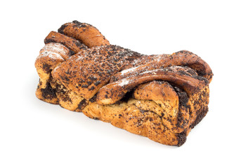 sweet roll filled with poppy seeds