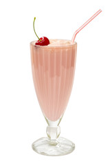 milkshake with cherry