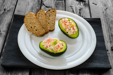 Stuffed with avocado