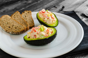 Stuffed with avocado