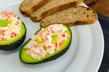 Stuffed with avocado