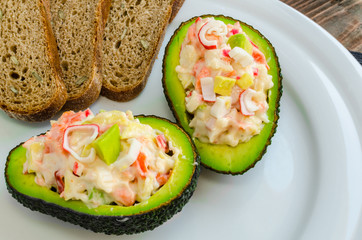 Stuffed with avocado