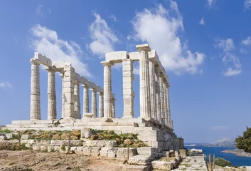 Foto op Canvas Sanctuary and temple of Poseidon at cape sounio, Attica, Greece  © Ana Tramont