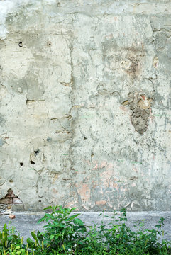 Aged weathered street wall background
