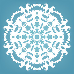 Decorative snowflake, Christmas lace ornament
