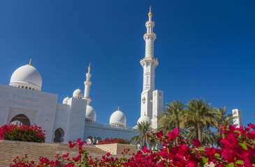 Fototapeta na wymiar Marble Mosque in Abu Dhabi