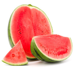 Sweet watermelon isolated on white background cutout