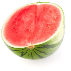 Sweet watermelon isolated on white background cutout