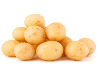 new potato tuber isolated on white background cutout