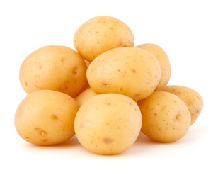 new potato tuber isolated on white background cutout