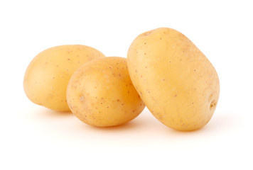 new potato tuber isolated on white background cutout
