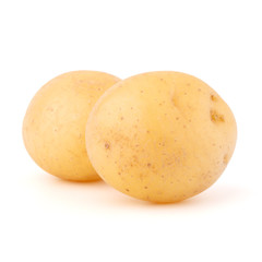 new potato tuber isolated on white background cutout