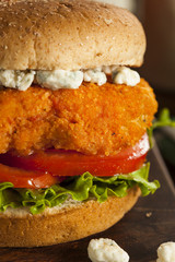 Homemade Buffalo Chicken Sandwich