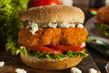 Homemade Buffalo Chicken Sandwich